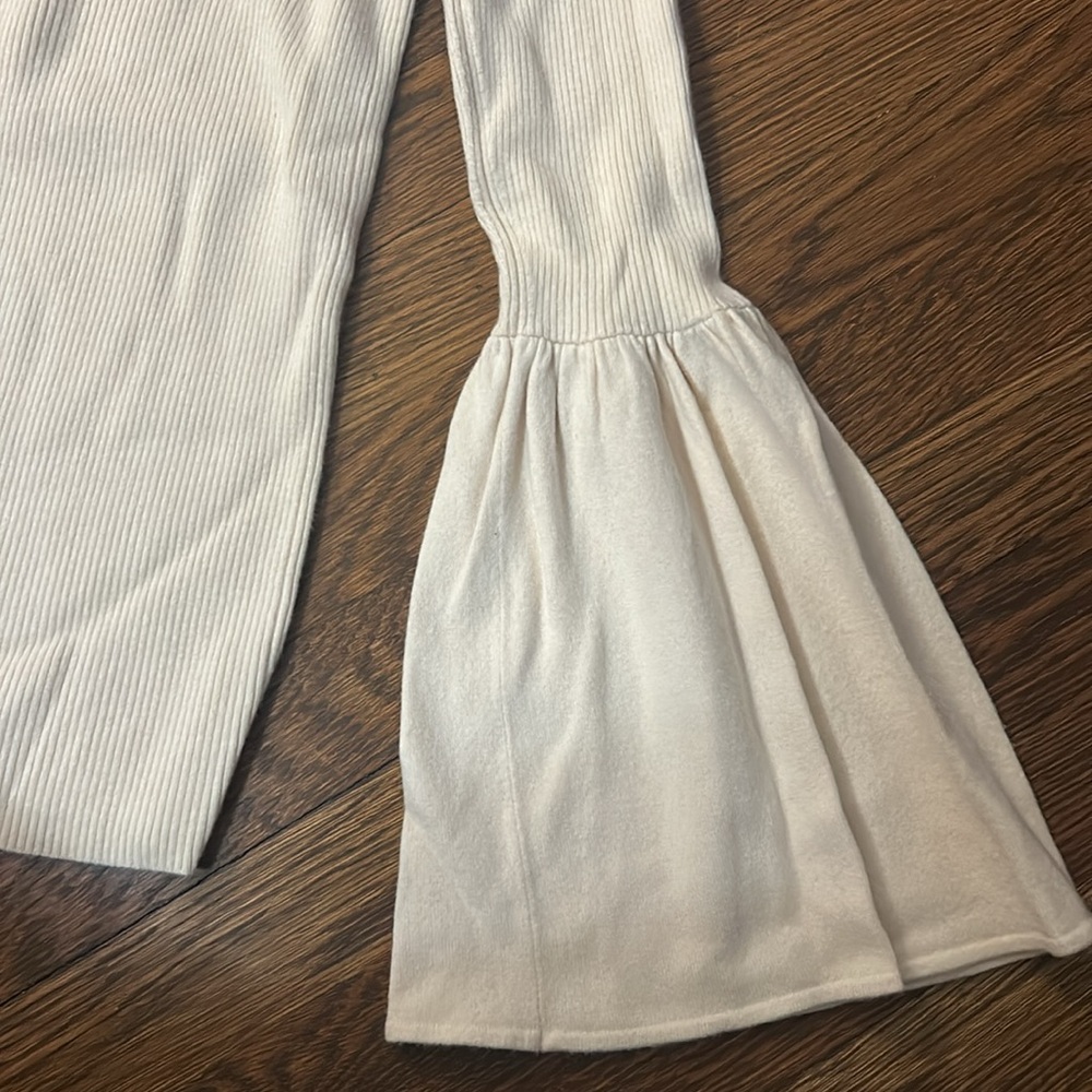 BCBGMaxAzria Cream Bell Sleeve Blouse - Picture 5 of 8